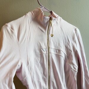 Blissful Pink Lululemon Nulu Gold Zipper Jacket
